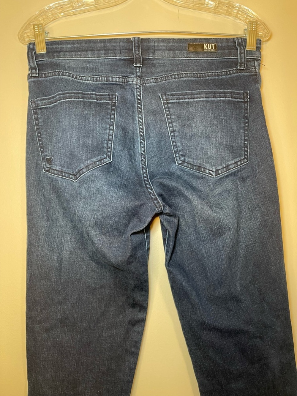 Kut from the Kloth Dark Blue High-Rise Skinny Jeans - Picture 7 of 9